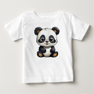T-shirt Pour Bébé Cute panda