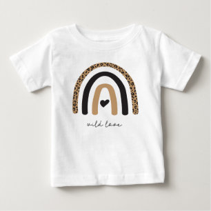 T-shirt Pour Bébé Cute Rainbow Leopard Motif
