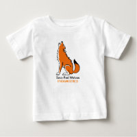 Cute Save Red WOLVES - Graphique animal en voie de
