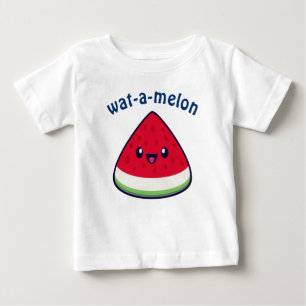 T-shirt Pour Bébé Cute Smiling Kawaii Watermelon