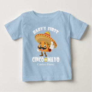 T-shirt Pour Bébé Cute Taco WHTXT Premier Cinco de Mayo pour bébé