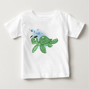 T-shirt Pour Bébé Cute tortue marine Cartoon