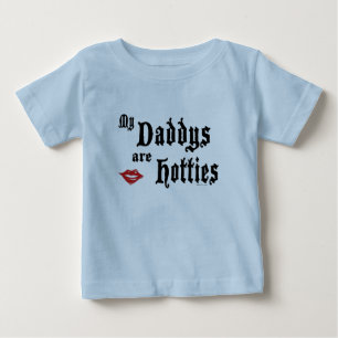 T-shirt Pour Bébé Daddys Hotties