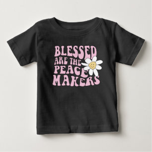 T-shirt Pour Bébé Daisy et les artisans de la paix Slogan