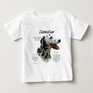 T-shirt Pour Bébé Dalmatien (noir) Conception de l'histoire