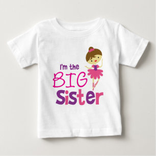 T-shirt Pour Bébé Danse Ballet Big Sister