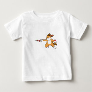 T-shirt Pour Bébé Darts dog