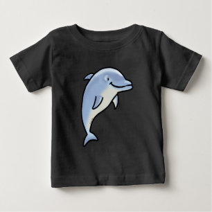 T-shirt Pour Bébé Dauphin souriant mignon