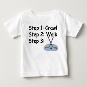 T-shirt pour bébé de hockey, de marche, de jeu
