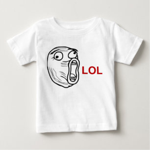 T-shirt Pour Bébé De LOL de rire visage bruyant Meme de rage