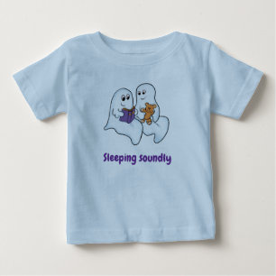 T-shirt Pour Bébé De mignons fantômes lisant ensemble à Halloween