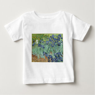 T-shirt Pour Bébé De Van Gogh toujours la vie : Vase avec des iris