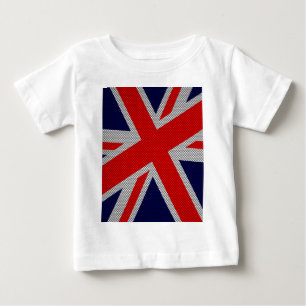 T-shirt Pour Bébé Décor Union Jack en fibre de carbone