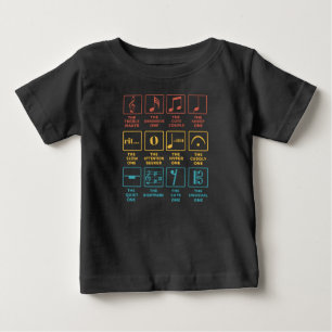 T-shirt Pour Bébé Définition du symbole de notes musicales