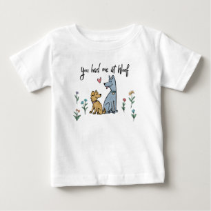 T-shirt Pour Bébé Des chiens dans le jardin III vous m'avez eu
