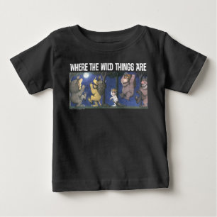 T-shirt Pour Bébé Des créatures sauvages et Max dansant au clair de