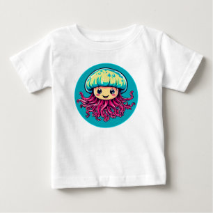 T-shirt Pour Bébé Dessin animé de méduse