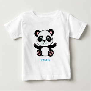 T-shirt Pour Bébé Dessin animé de panda ours