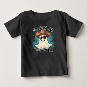 T-shirt Pour Bébé Dessin animé de vacher fantomatique TootyNoise