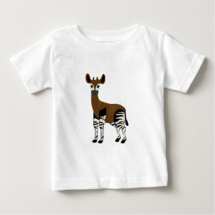 T-shirt Pour Bébé Dessin d'Okapi, Animal Majestic Okapi, Amateurs d'