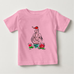 T-shirt Pour Bébé Dessin du Bouddha de Noël