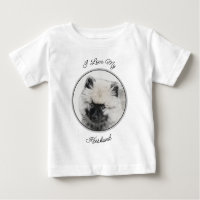 Dessin Keeshond Chiot - Joli dessin original Chien