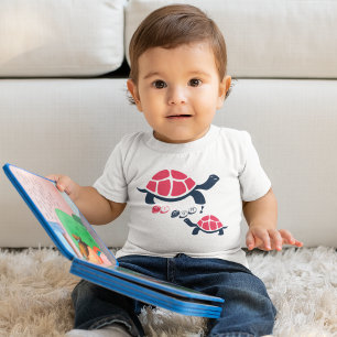 T-shirt Pour Bébé Dessin sur le thème sombre Tortoise