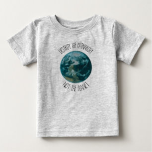 T-shirt Pour Bébé Détruire le patriarcat féministe