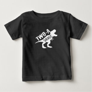 T-shirt Pour Bébé Deux-A-Saurus Dinosaur 2e anniversaire
