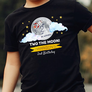 T-shirt Pour Bébé Deux La Lune 2e Anniversaire