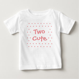 T-shirt Pour Bébé Deux mignons 2e anniversaire Points simples Baby G