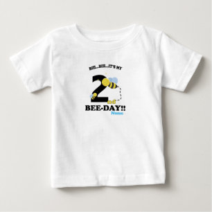 T-shirt Pour Bébé Deuxième fête d'abeilles du 2e anniversaire