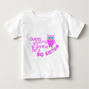 T-shirt Pour Bébé Devine Qui Sera Une Grande Soeur