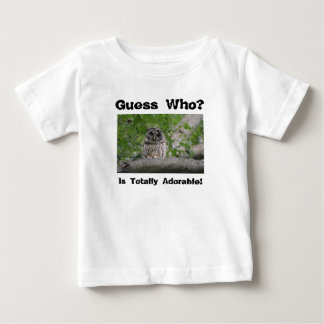 T-shirt Pour Bébé 'Devinez qui' est adorable, vêtements de bébé !