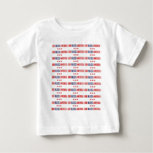 T-shirt Pour Bébé Dieu béni l'Amérique
