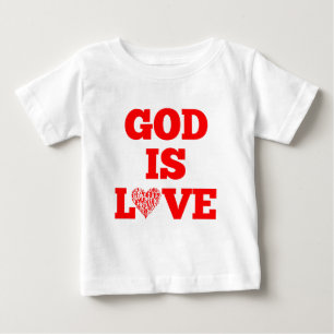 T-shirt Pour Bébé Dieu est amour Citation de la Bible