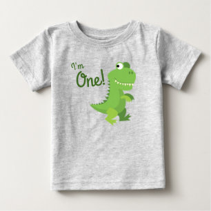 T-shirt Pour Bébé Dinosaur T-rex Enfants 1er anniversaire Dino Party