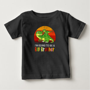 T-shirt Pour Bébé Dinosaure Je vais être un grand frère bébé