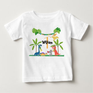 T-shirt Pour Bébé Dinosaure pour le premier anniversaire du bébé