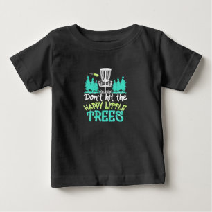 T-shirt Pour Bébé Disc Golf Frappe Les Joyeux Petits Arbres