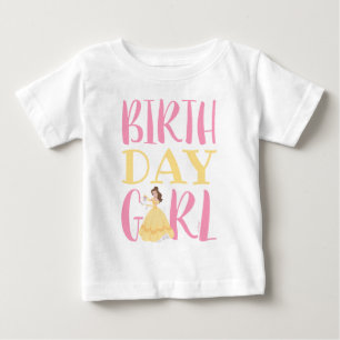 T-shirt Pour Bébé Disney Princess - Belle Fille d'anniversaire