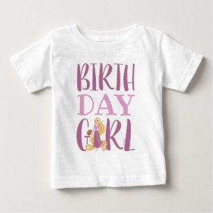 T-shirt Pour Bébé Disney Princess - Rapunzel   Fille d'anniversaire