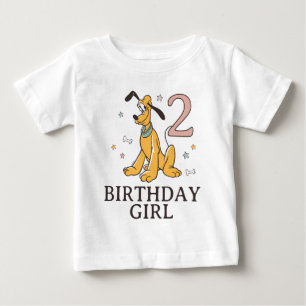 T-shirt Pour Bébé Disney's Pluto Fille d'anniversaire