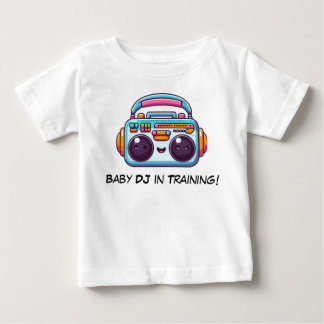T-shirt Pour Bébé DJ Bébé amusant dans la chemise d'entraînement