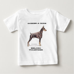 T-shirt Pour Bébé Doberman Pinscher