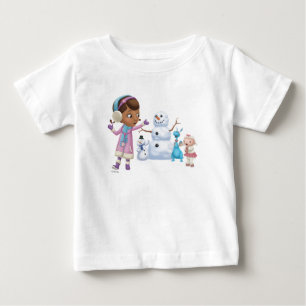 T-shirt Pour Bébé Doc McStuffins  Doc McStuffins Jouant Dans La Neig