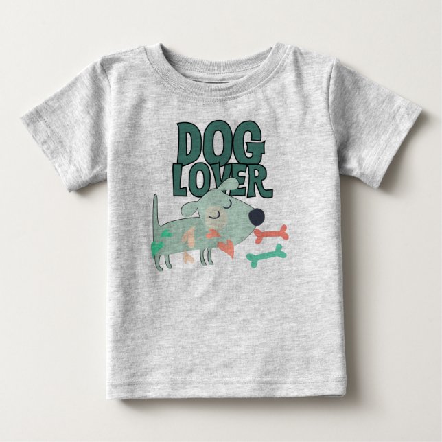 T-shirt Pour Bébé Dog (Devant)
