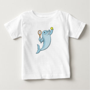 T-shirt Pour Bébé Dolphin at tennis