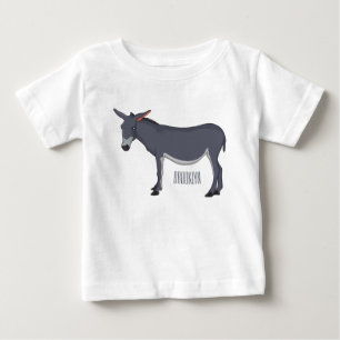 T-shirt Pour Bébé Donkey cartoon