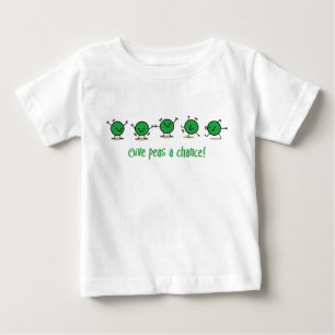 T-shirt Pour Bébé Donnez une chance aux petits pois